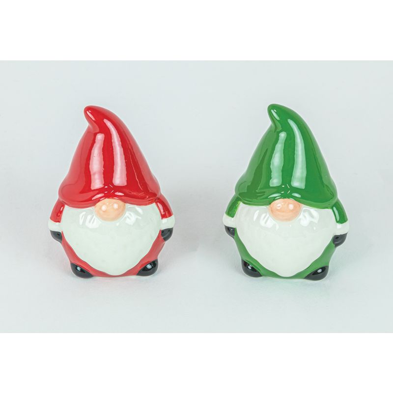 Red and Green Gnome Salt and Pepper Set Hanna's Handiworks