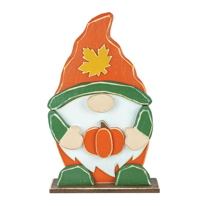 Fall Leaf Gnome Wooden Stander Hanna's Handiworks