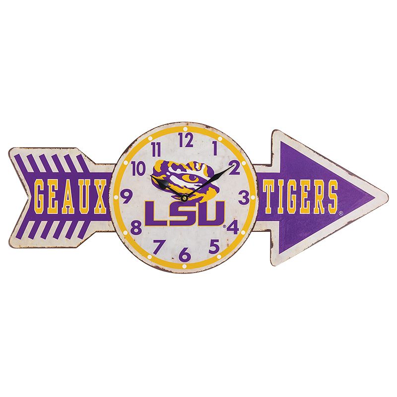 LSU Arrow Clock Hanna s Handiworks