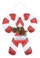 Twin Candy Cane Sign