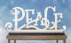 Rustic White Peace Tabletop