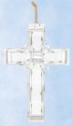Large Metal Banded Cross Hanger
