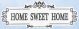 Scrolled Home Sweet Home Plaque