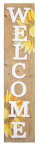 Sunflower Welcome Vertical Hanger