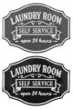 Self Service Laundry Room Sign 2 Asst.