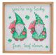 Lucky Clover Gnome Sign