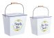 Simply Bee Metal Bucket 2-Piece Set