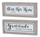 Distressed Gratitude Home Hanger 2 Asst.