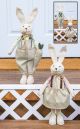 Khaki Stripe Bunny Stander 2 Asst.
