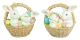 Bunny Couple Egg Basket Tabletop 2 Asst.