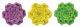 Rosette Blossom Flower Hanger 3 Asst Medium