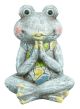 Patchwork Stoneware Garden Frog