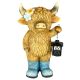 Galoshes Highland Cow with Tealight Lantern
