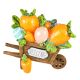 Easter Bounty Wheelbarrow Tabletop