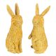 Faux Wicker Bunny Rabbit 2 Ast