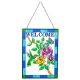 Stained Glass Hummingbird Wall Art
