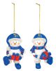 Kansas Resin Snowman Ornament 2-Piece Set