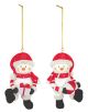 Nebraska Resin Snowman Ornament 2-Piece Set