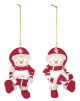 Oklahoma Resin Snowman Ornament 2-Piece Set