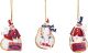 Mississippi Snowman Ornament 3 Asst