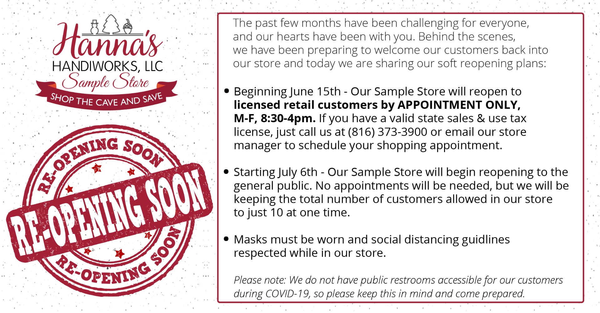 Sample Store Hanna's Handiworks